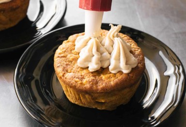 Carrot Cake Collagen Muffin with icing