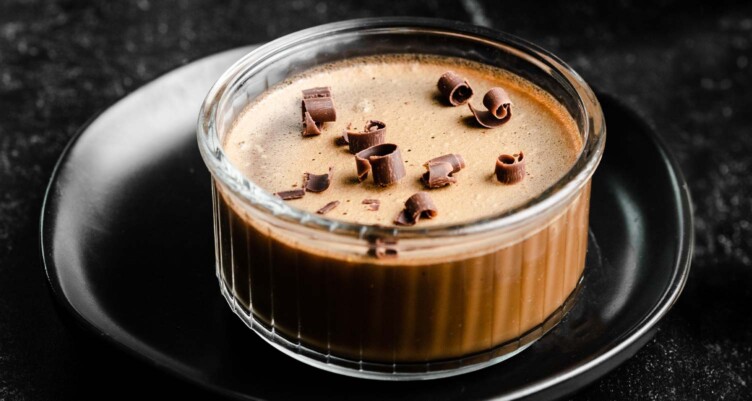 coffee chocolate panna cotta