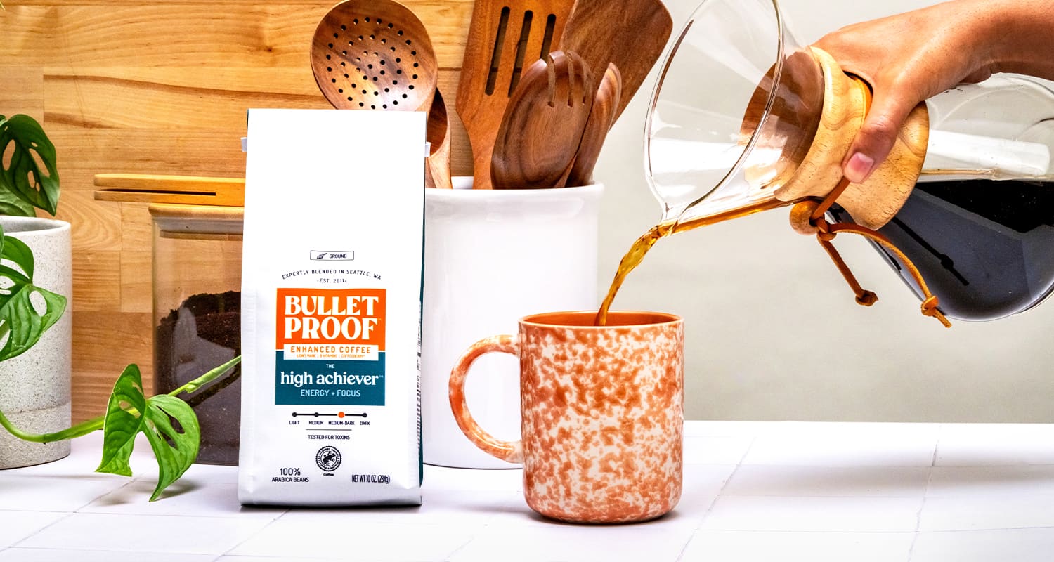 bulletproof high achiever and pour over chemex