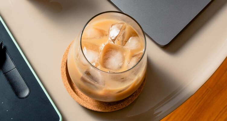 creamy iced coffee
