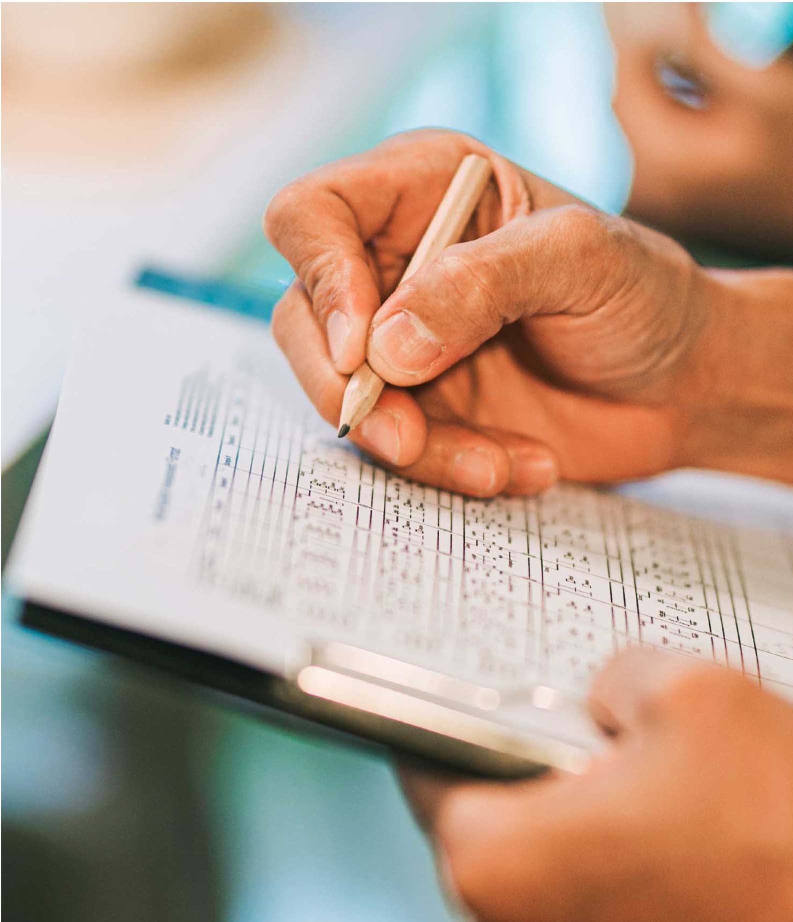 Person writing